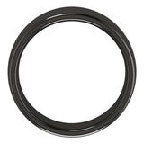 Zirconium 8 mm Comfort-Fit Standard Weight European-Style Band Size 11.5