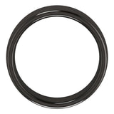 Zirconium 8 mm Comfort-Fit Standard Weight European-Style Band Size 11.5