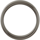 Titanium 8 mm Comfort-Fit Standard Weight European-Style Band Size 10