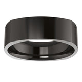 Zirconium 6 mm Comfort-Fit Square Band Size 10