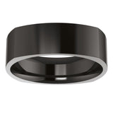 Zirconium 6 mm Comfort-Fit Square Band