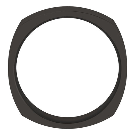 Zirconium 6 mm Comfort-Fit Square Band