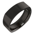 Zirconium 6 mm Comfort-Fit Square Band Size 7