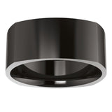 Zirconium 8 mm Comfort-Fit Square Band Size 7