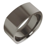 Titanium 8 mm Comfort-Fit Square Band Size 9
