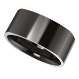 Zirconium 8 mm Comfort-Fit Square Band Size 7