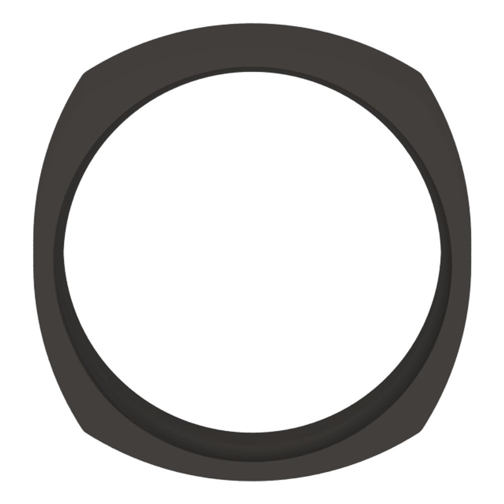 Zirconium 8 mm Comfort-Fit Square Band Size 7