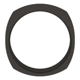 Zirconium 8 mm Comfort-Fit Square Band Size 7