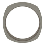 Titanium 8 mm Comfort-Fit Square Band