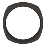 Zirconium 8 mm Comfort-Fit Square Band Size 7