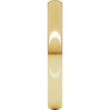 18K Yellow Gold 3 mm Lightweight Comfort-Fit European-Style Band Size 5