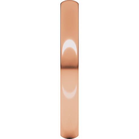 18K Rose 3 mm Comfort-Fit Lightweight European-Style Band Size 9