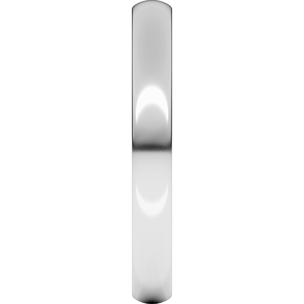 10K White Gold 3 mm Lightweight Comfort-Fit European-Style Band Size 9