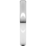 10K White Gold 3 mm Lightweight Comfort-Fit European-Style Band Size 9