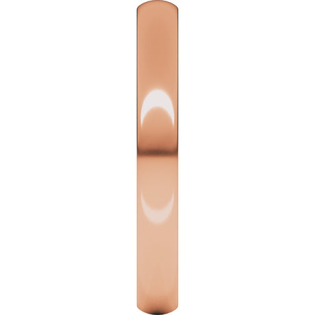 18K Rose Gold 3 mm Lightweight Comfort-Fit European-Style Band Size 7.5