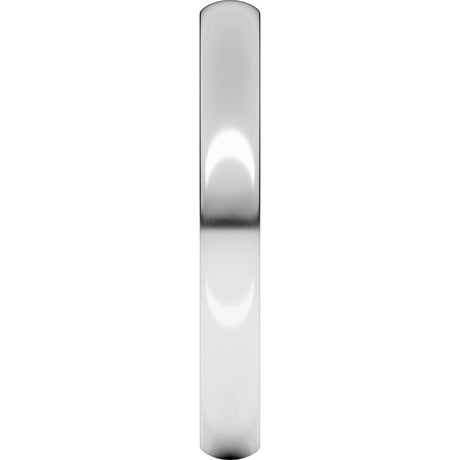 10K White Gold 3 mm Lightweight Comfort-Fit European-Style Band Size 9