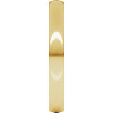 18K Yellow 3 mm Lightweight Comfort-Fit European-Style Band