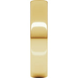 18K Yellow 5 mm Comfort-Fit Lightweight European-Style Band