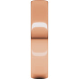 18K Rose 5 mm Lightweight Comfort-Fit European-Style Band Size 8.5