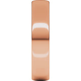 14K Rose Gold 5 mm Lightweight Comfort-Fit European-Style Band Size 9