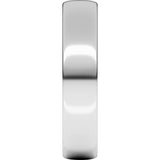 Platinum 5 mm Lightweight Comfort-Fit European-Style Band Size 6