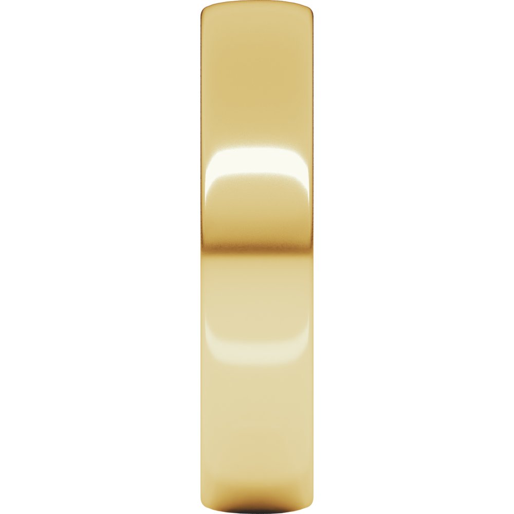 14K Yellow 5 mm Comfort-Fit Lightweight European-Style Band