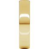 14K Yellow Gold 5 mm Lightweight Comfort-Fit European-Style Band Size 6