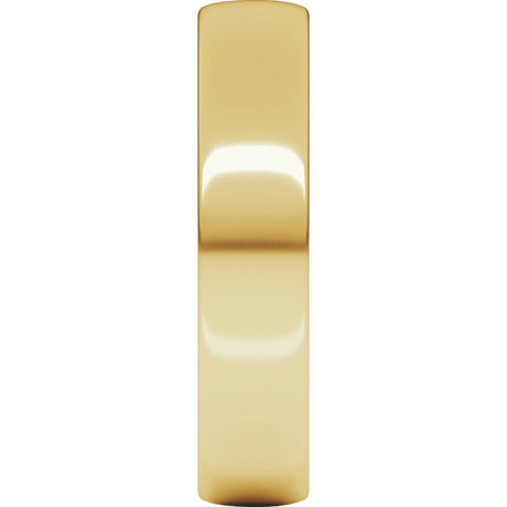 10K Yellow Gold 5 mm Lightweight Comfort-Fit European-Style Band Size 7