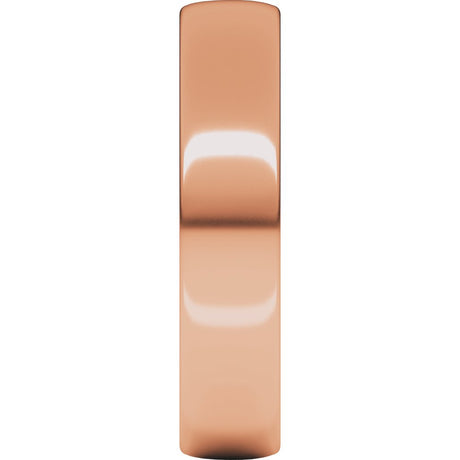 14K Rose 5 mm Lightweight Comfort-Fit European-Style Band Size 8.5