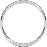 10K White 5 mm Lightweight Comfort-Fit European-Style Band Size 9