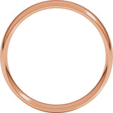 14K Rose 5 mm Lightweight Comfort-Fit European-Style Band Size 6.5