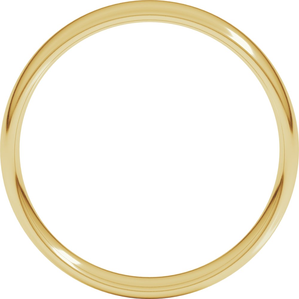 14K Yellow 5 mm Comfort-Fit Lightweight European-Style Band