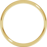 14K Yellow 5 mm Comfort-Fit Lightweight European-Style Band