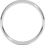 Platinum 5 mm Lightweight Comfort-Fit European-Style Band Size 6