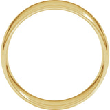 18K Yellow 8 mm Comfort-Fit Lightweight European-Style Band