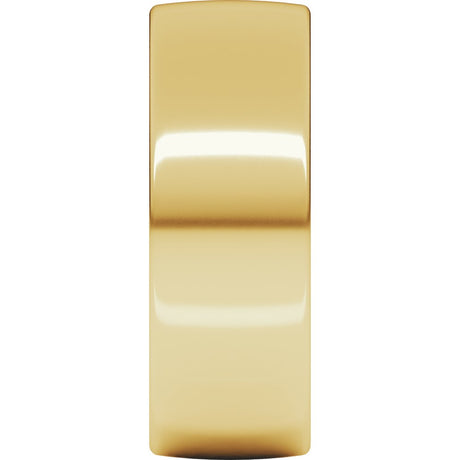 10K Yellow 8 mm Lightweight Comfort-Fit European-Style Band Size 12