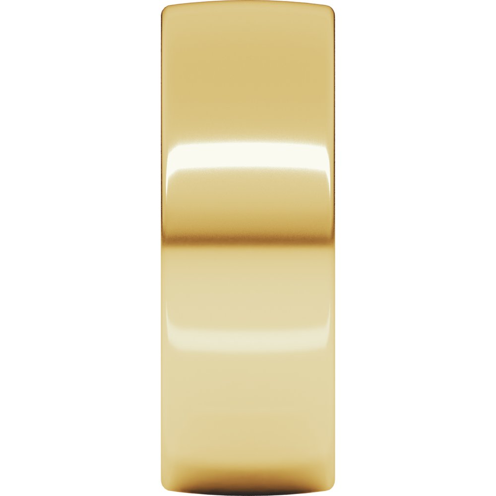 18K Yellow 8 mm Comfort-Fit Lightweight European-Style Band