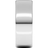 14K White Gold 8 mm Lightweight Comfort-Fit European-Style Band Size 9