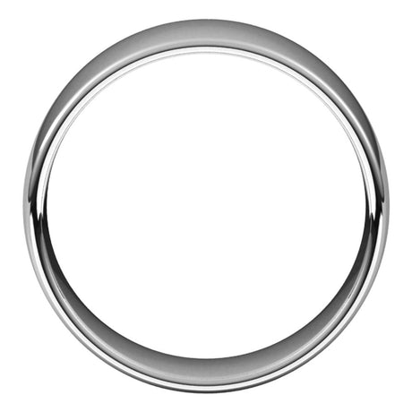 14K White 9 mm Lightweight Comfort-Fit European-Style Band Size 8