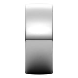 14K White Gold 9 mm Lightweight Comfort-Fit European-Style Band Size 8