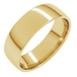 18K Yellow 7 mm Comfort-Fit Lightweight European-Style Band Size 9.5