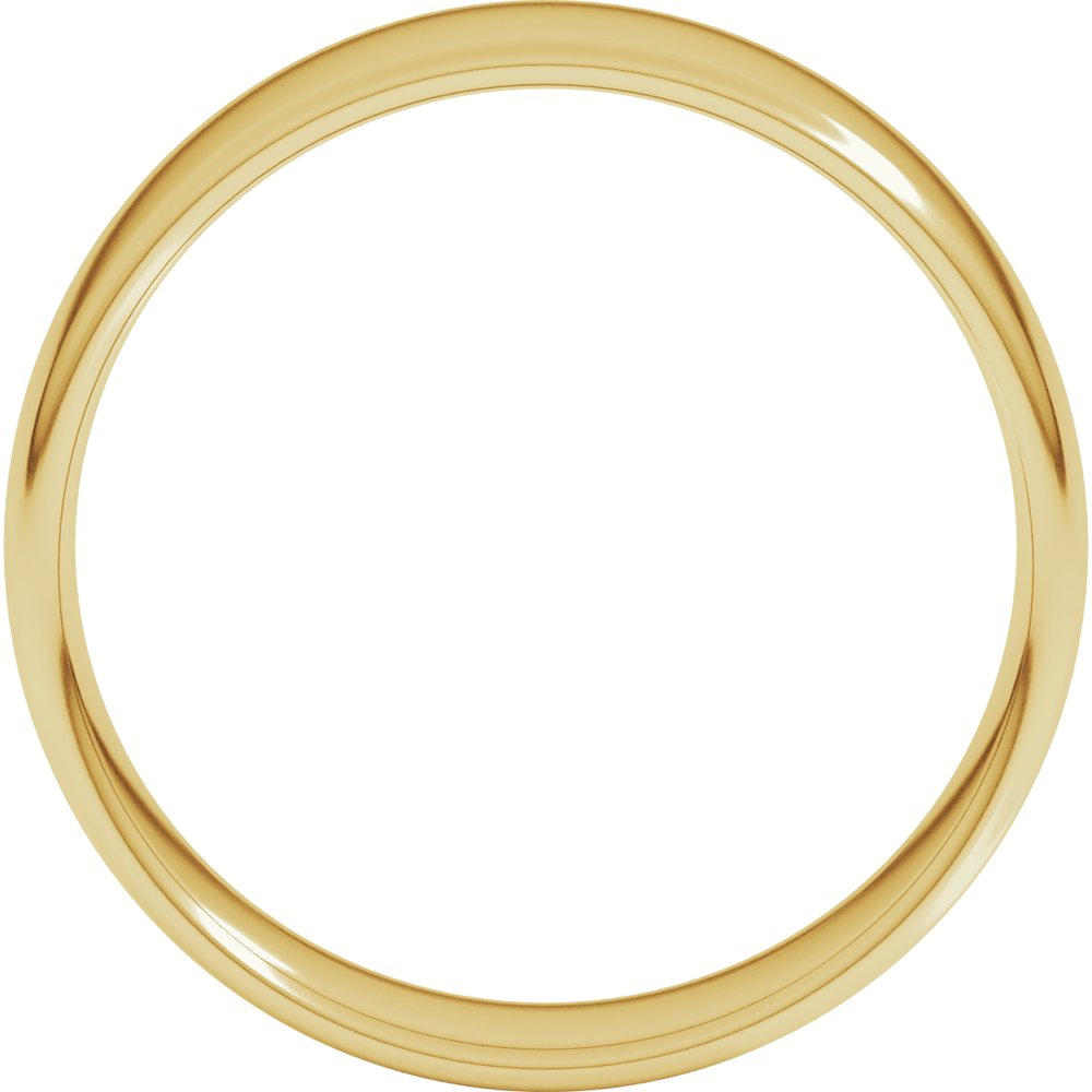 18K Yellow Gold 7 mm Lightweight Comfort-Fit European-Style Band Size 7