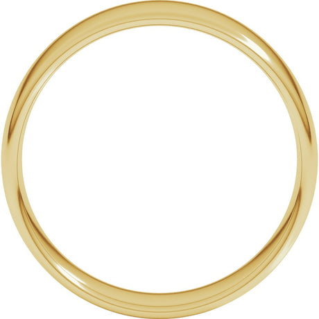 18K Yellow Gold 7 mm Lightweight Comfort-Fit European-Style Band Size 7