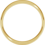 10K Yellow Gold 7 mm Lightweight Comfort-Fit European-Style Band Size 9