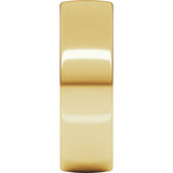 14K Yellow 7 mm Lightweight Comfort-Fit European-Style Band
