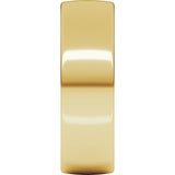 18K Yellow Gold 7 mm Lightweight Comfort-Fit European-Style Band Size 7