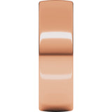14K Rose 7 mm Lightweight Comfort-Fit European-Style Band Size 7