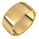 14K Yellow 10 mm Lightweight Comfort-Fit European-Style Band Size 5.5