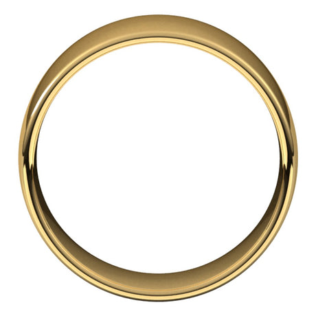 14K Yellow 10 mm Lightweight Comfort-Fit European-Style Band Size 5.5