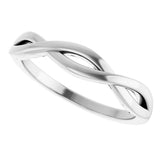 14K White Gold Twisted Ring